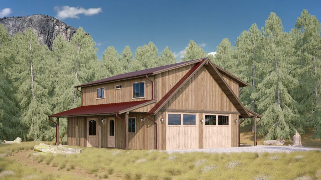 beautiful home with greenery