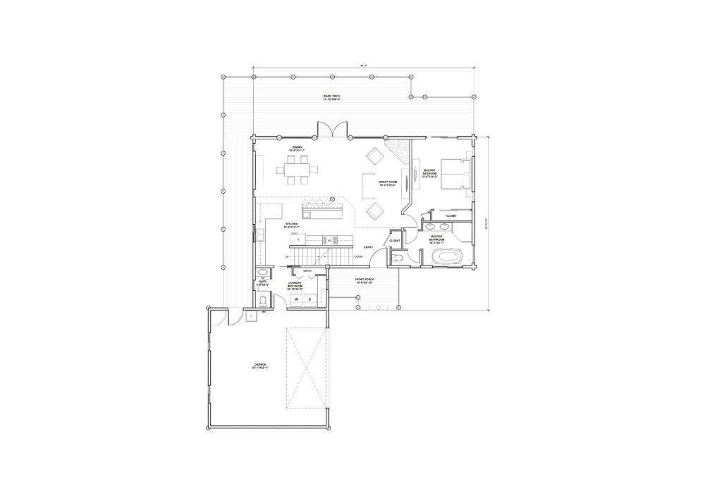 log home floor plan