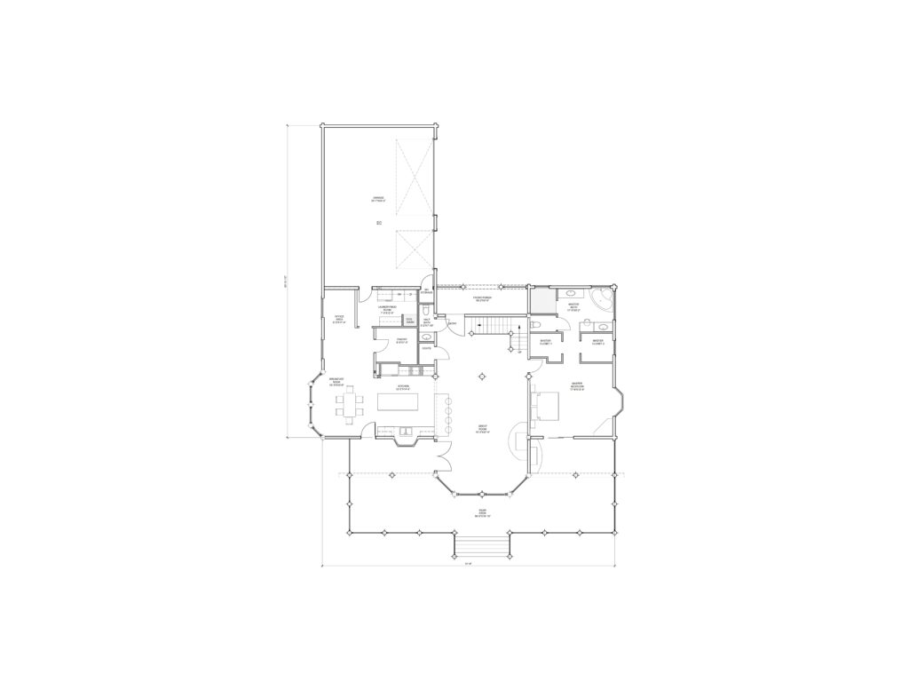 log home floor plan blueprint