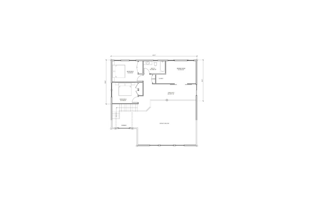 log home floor plan blueprint