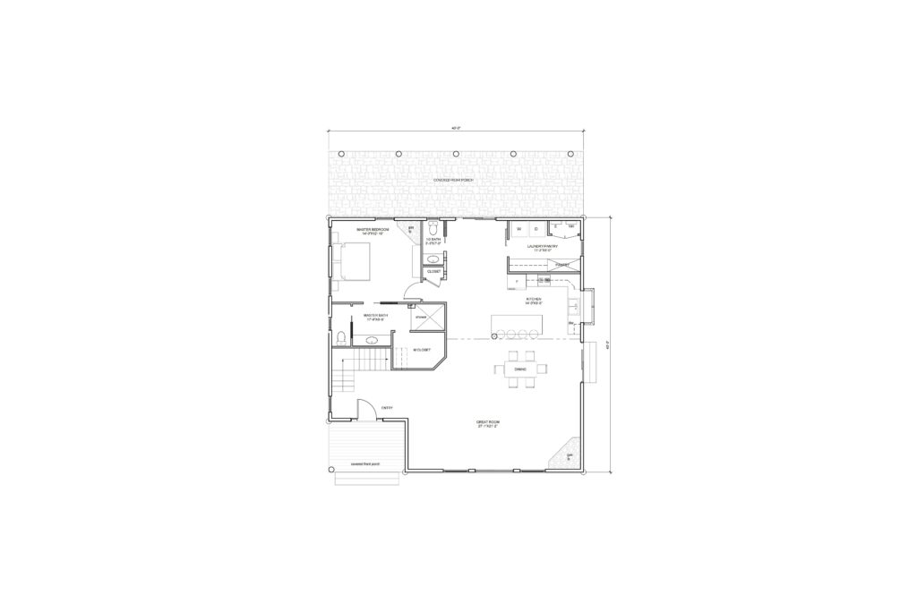 log home floor plan blueprint