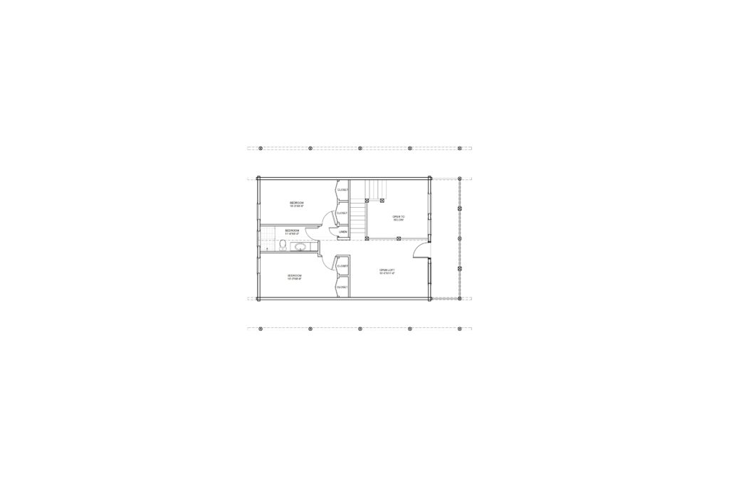 log home floor plan blueprint
