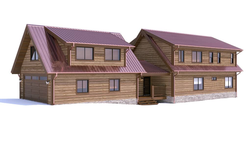 Log home design