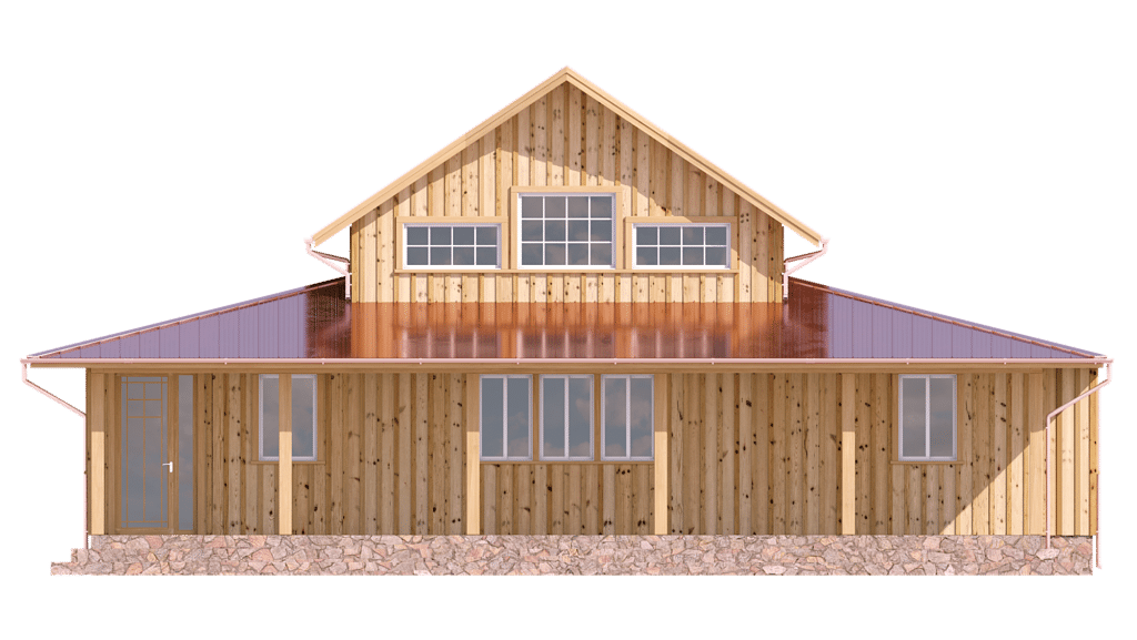 log and timber floorplan