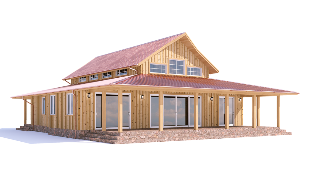 log and timber floorplan