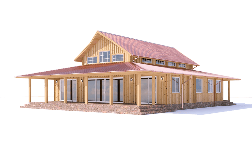 log and timber floorplan