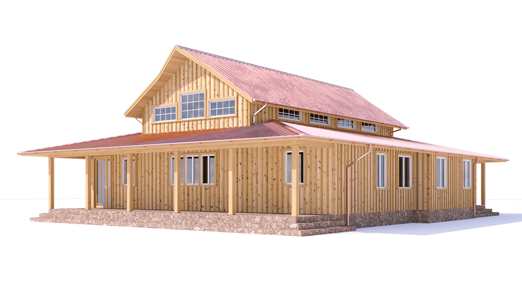 log and timber floorplan