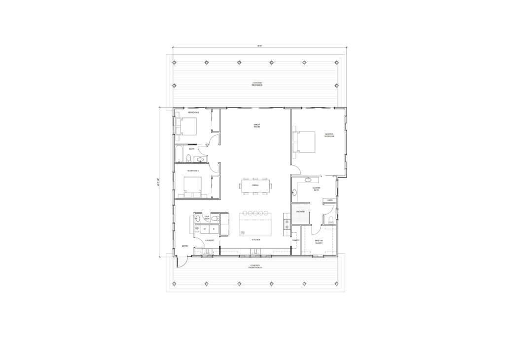 log and timber floorplan