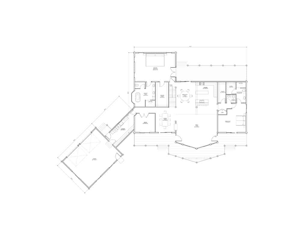 log home floor plan