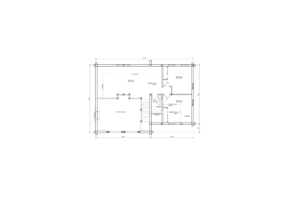 Log Cabin and Home Floorplan