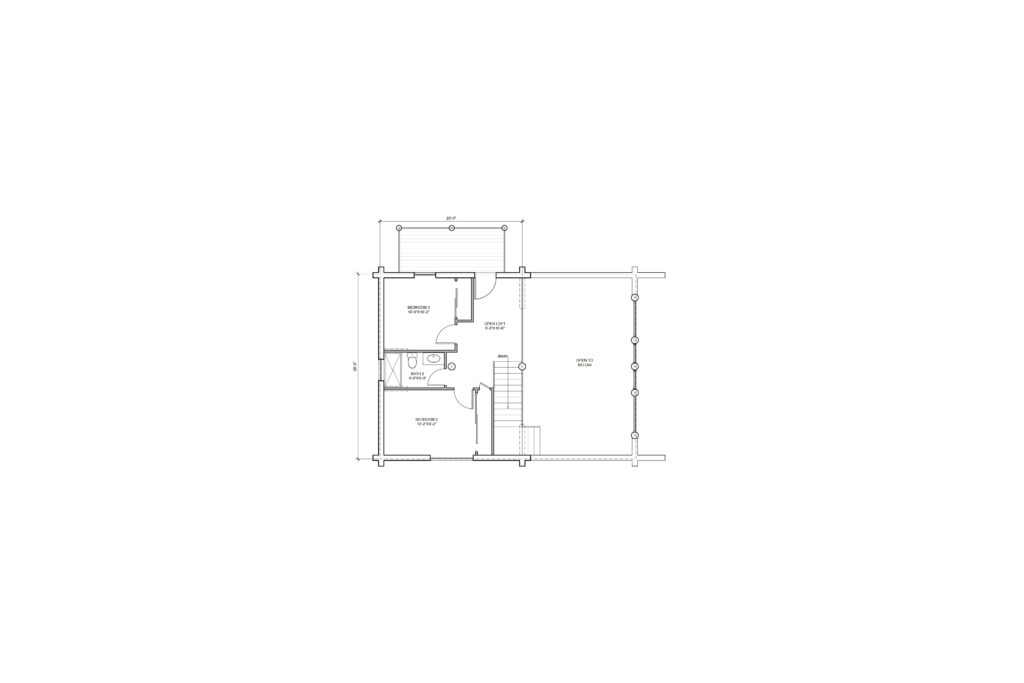 Log and timber floor plan