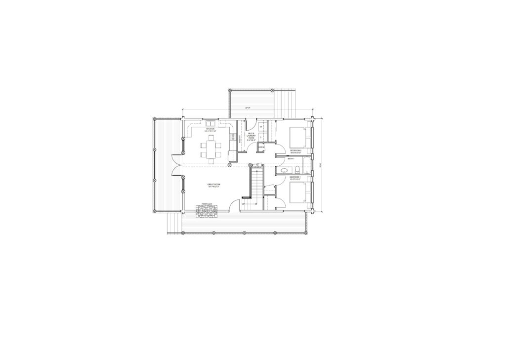 Log and timber Floorplan