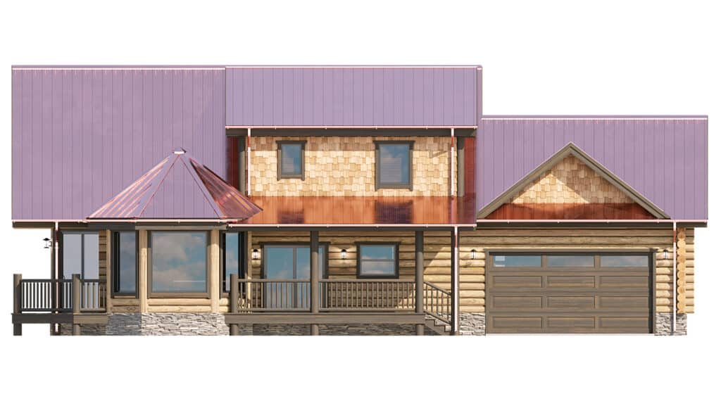 Log and timber Floor Plan