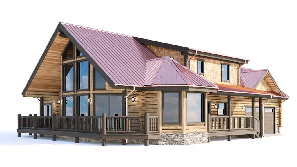 Log and timber Floor Plan