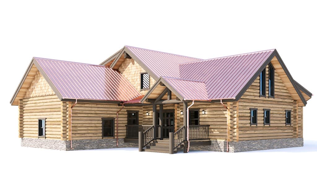 Log and timber housing