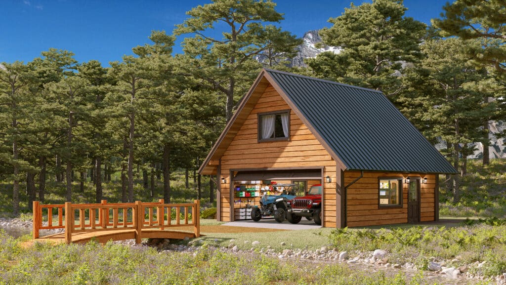 Quad Cave garage floor plan