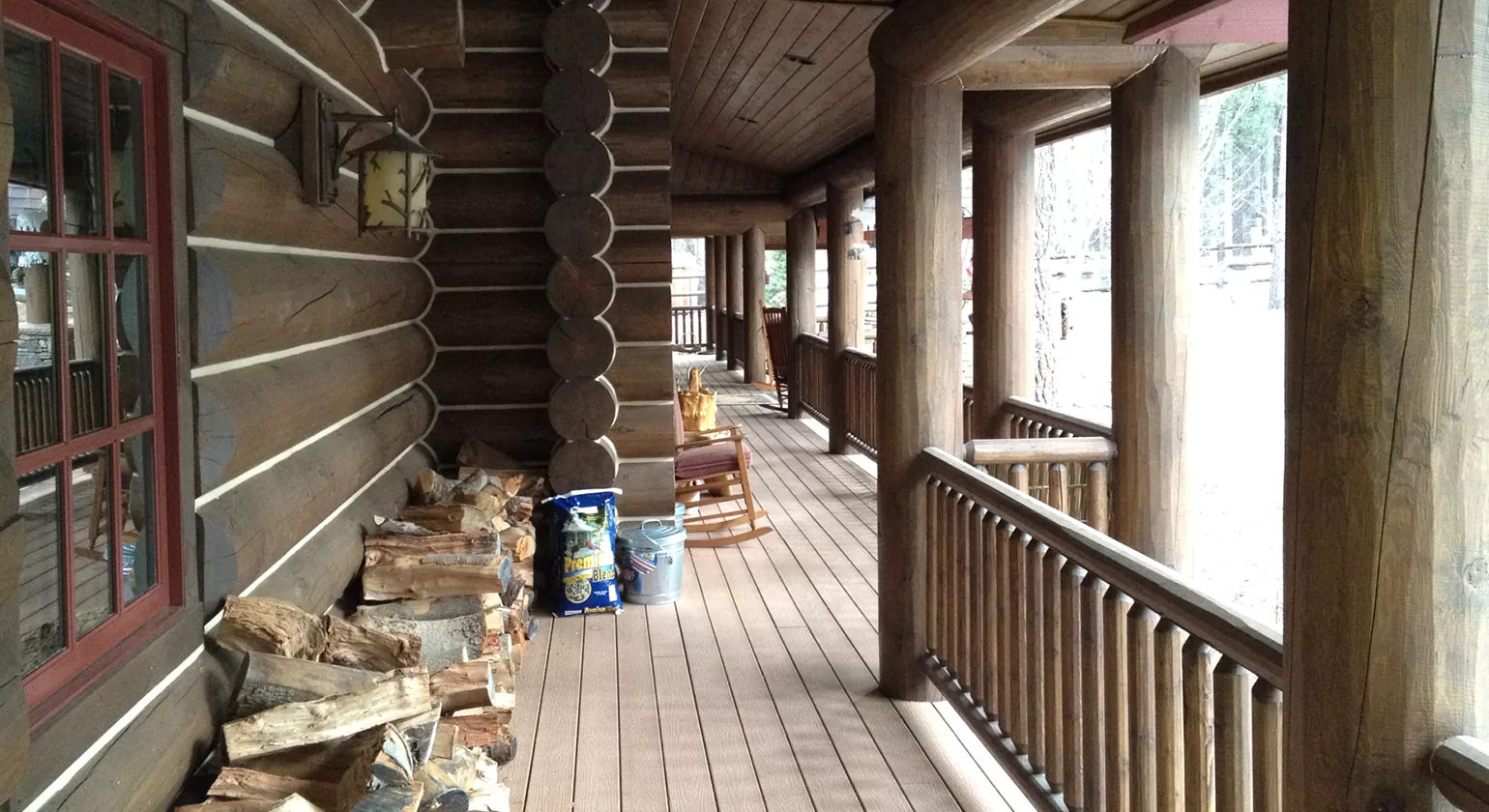 Log Cabin Porch Maintenance Throughout the Year