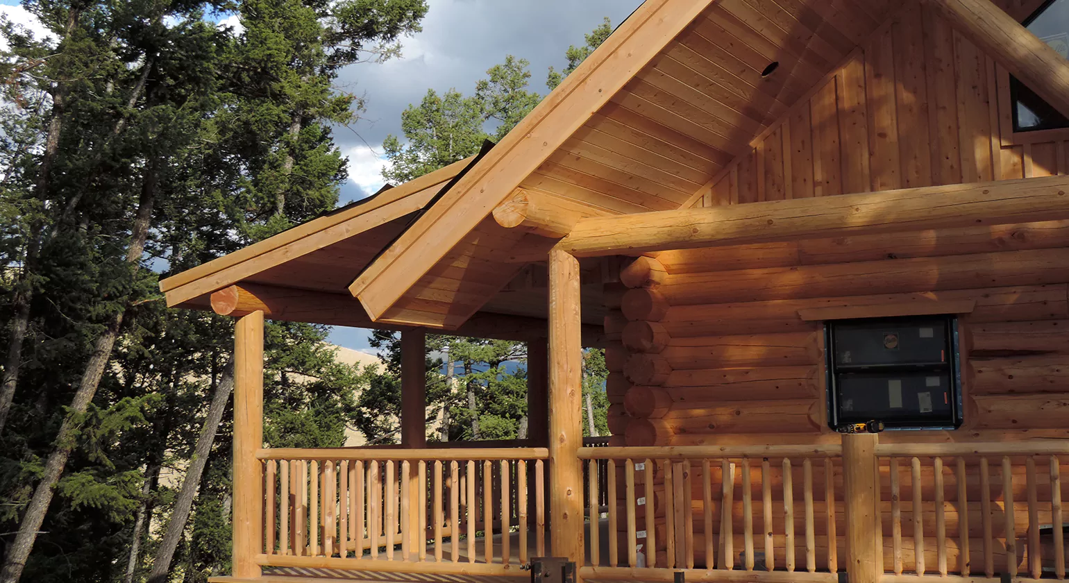 Real Life Inspiration Log Deck Railing Projects