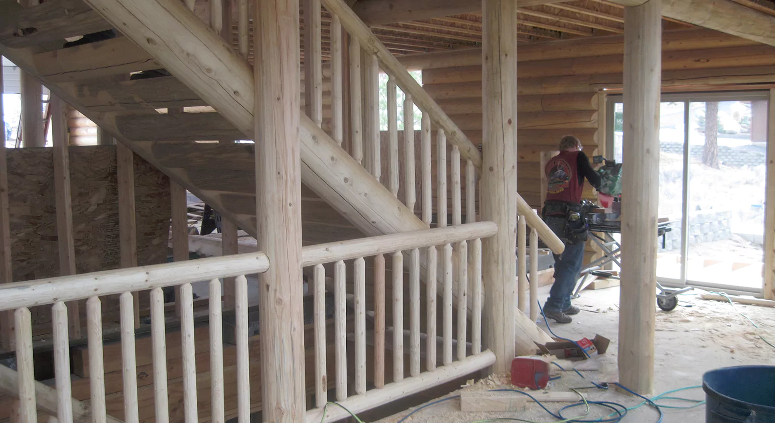 Step by Step Guide to Installing Log Deck Railings