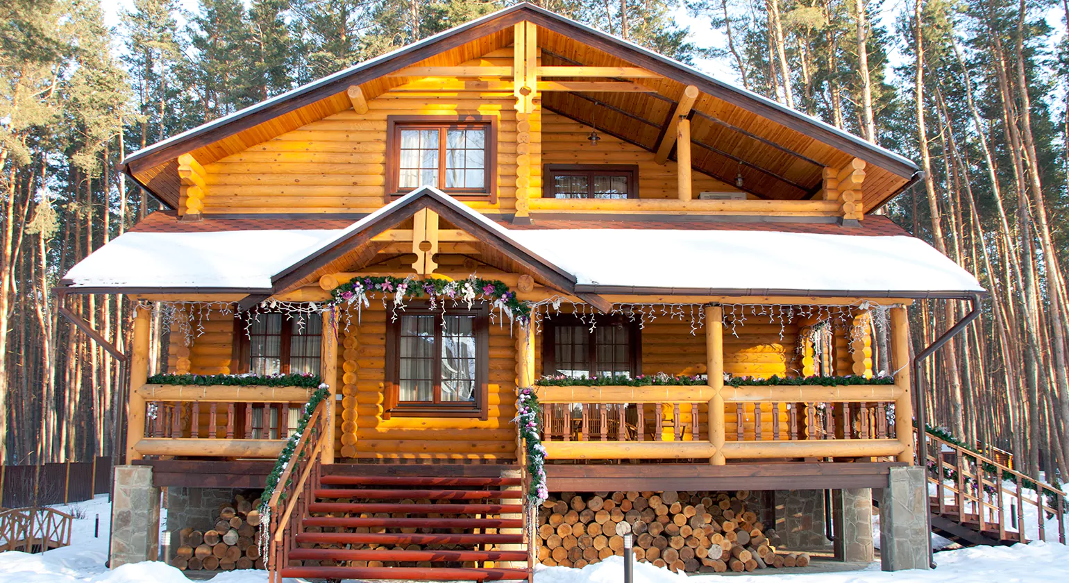 Building a Log Home Mansion