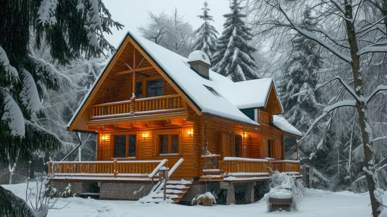 luxurious log cabin