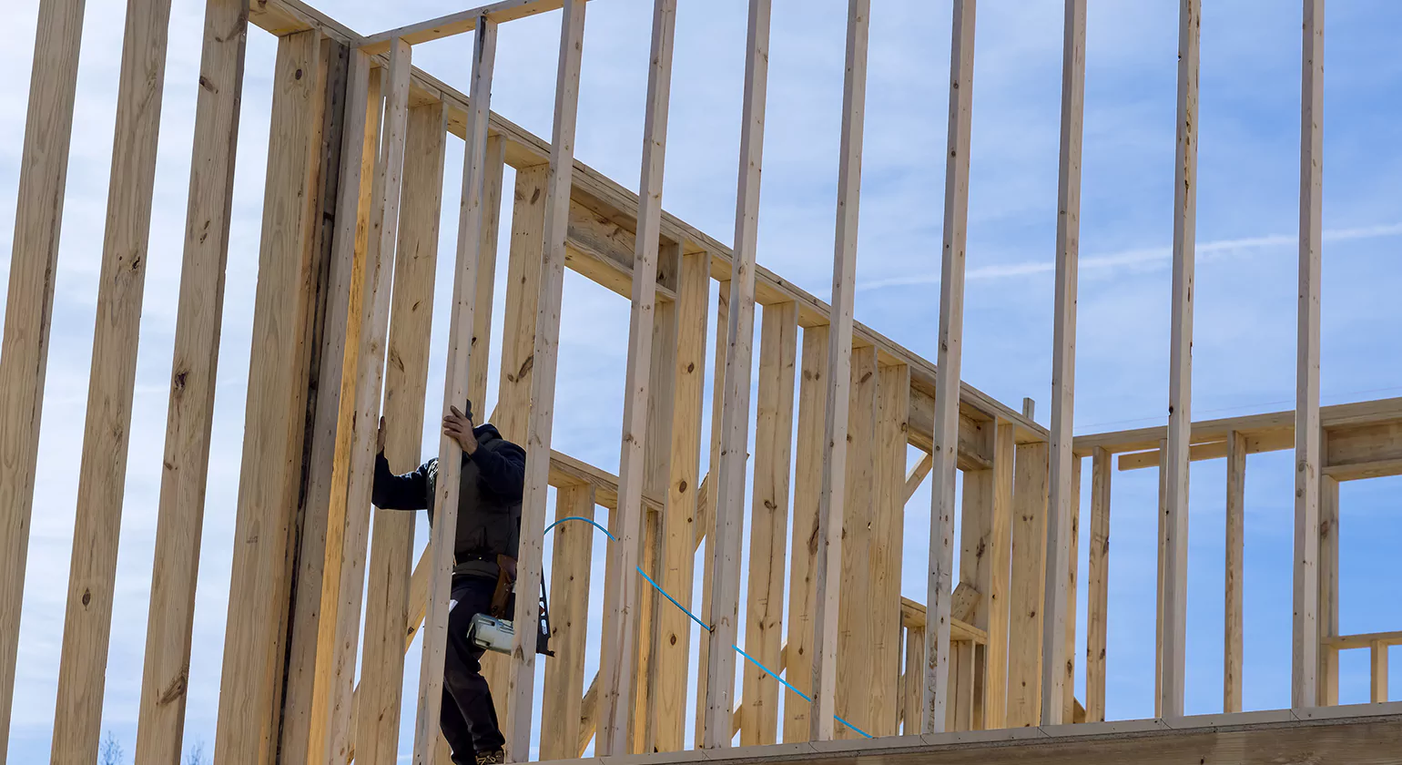 Installation of Timber Frame Beams