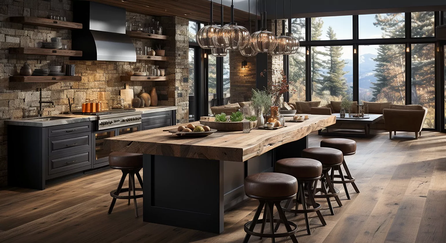 Key Design Elements of Rustic Log Cabin Kitchens