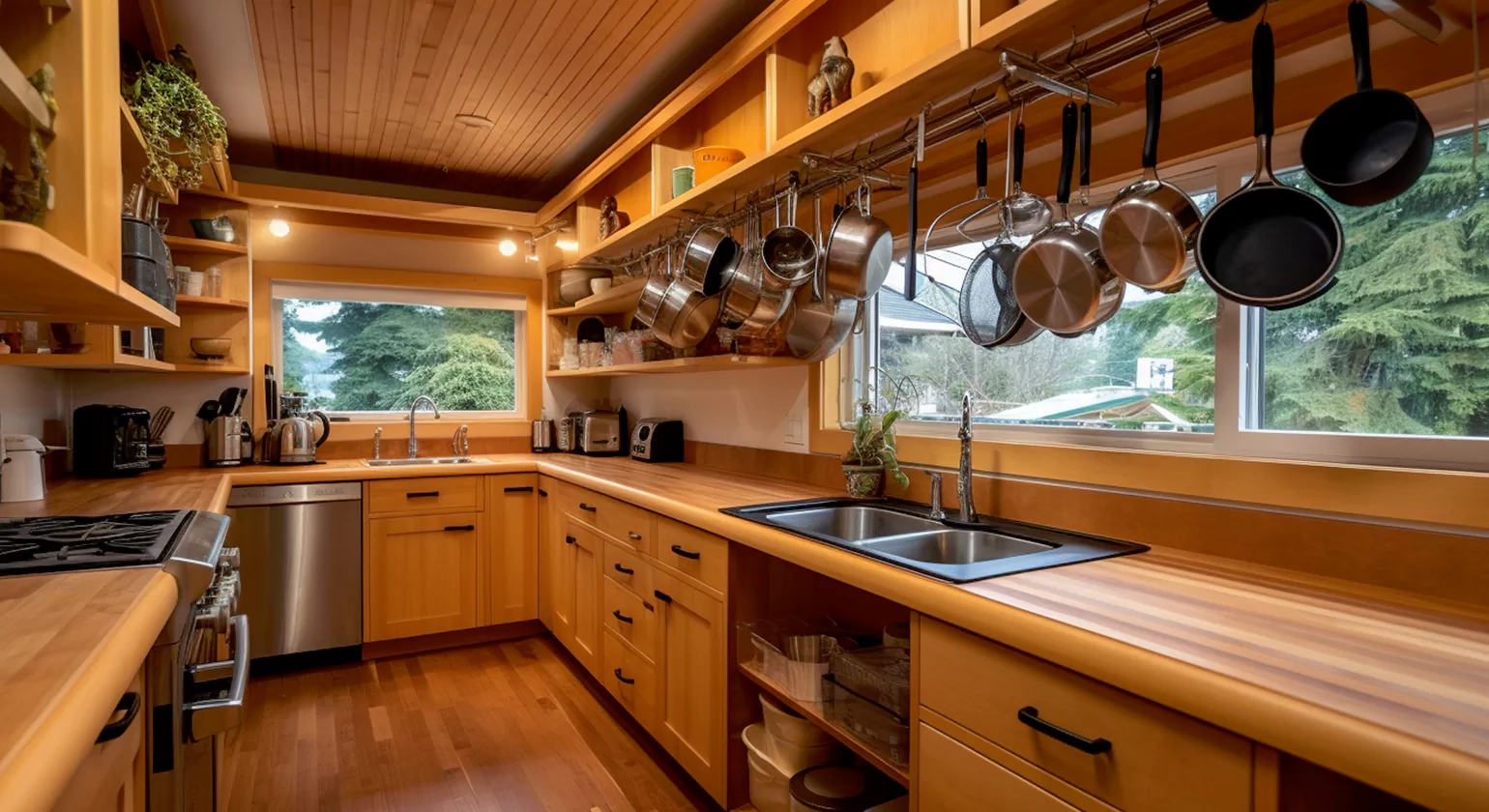 Storage Solutions in Log Cabin Kitchens