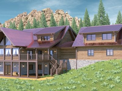 luxury Log home design