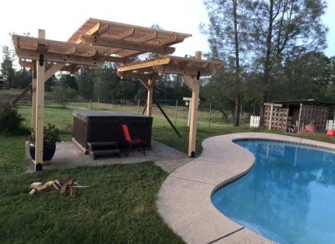 Chapman with the pool