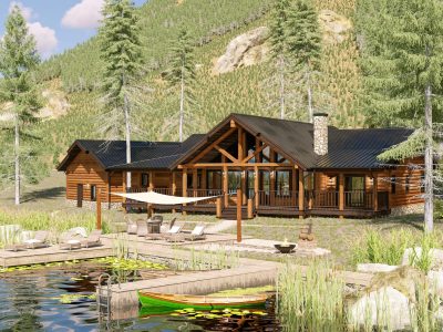 Desert View Log home