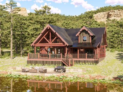 Rio Bravo custom floor plan from Sierra Log & Timber