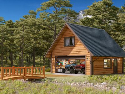 Quad Cave garage floor plan